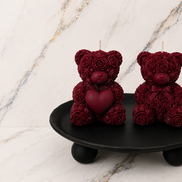 Rose Teddy Candles